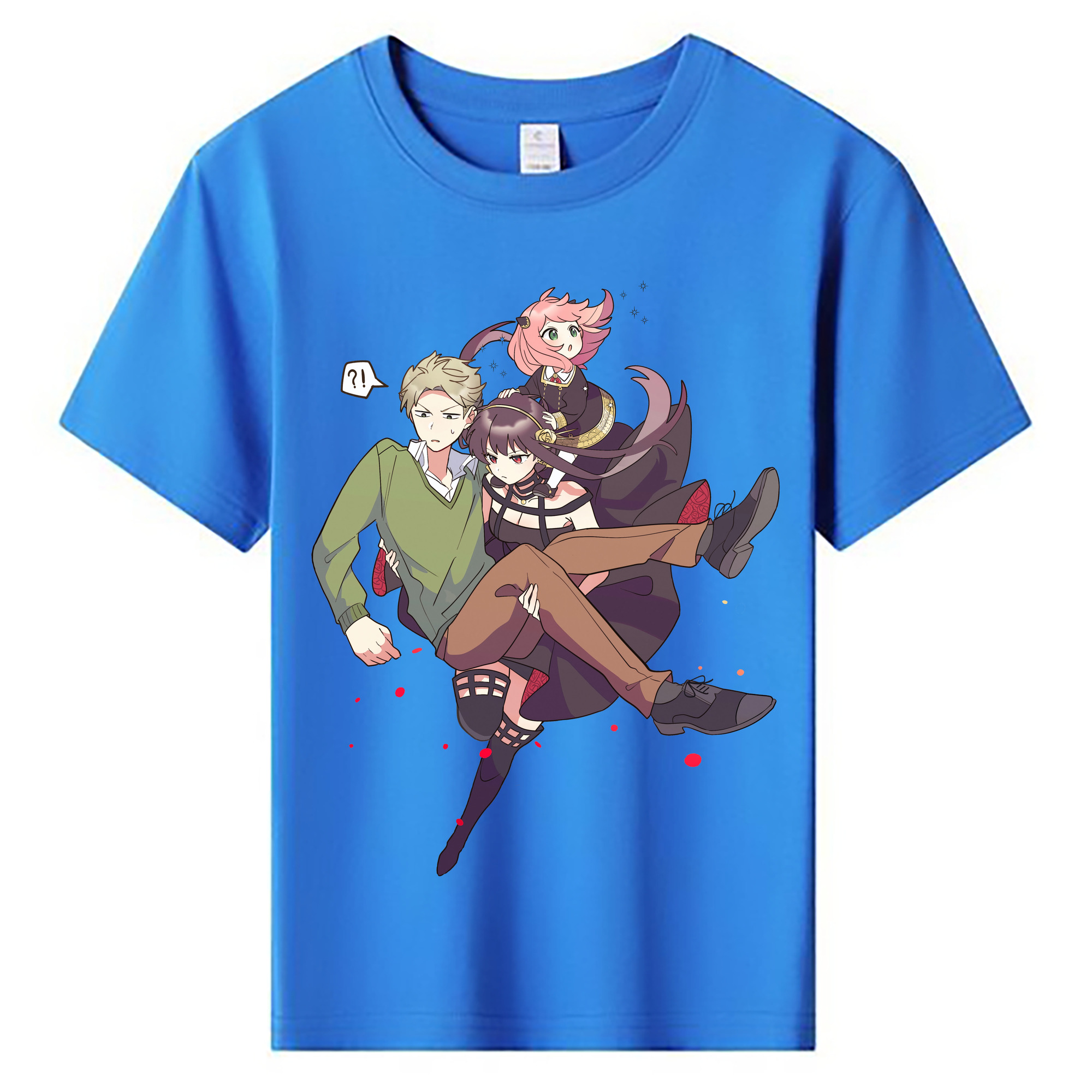 （画像用） SPY×FAMILY间谍家家酒 綿100％キッズTシャツ（フロントプリント）